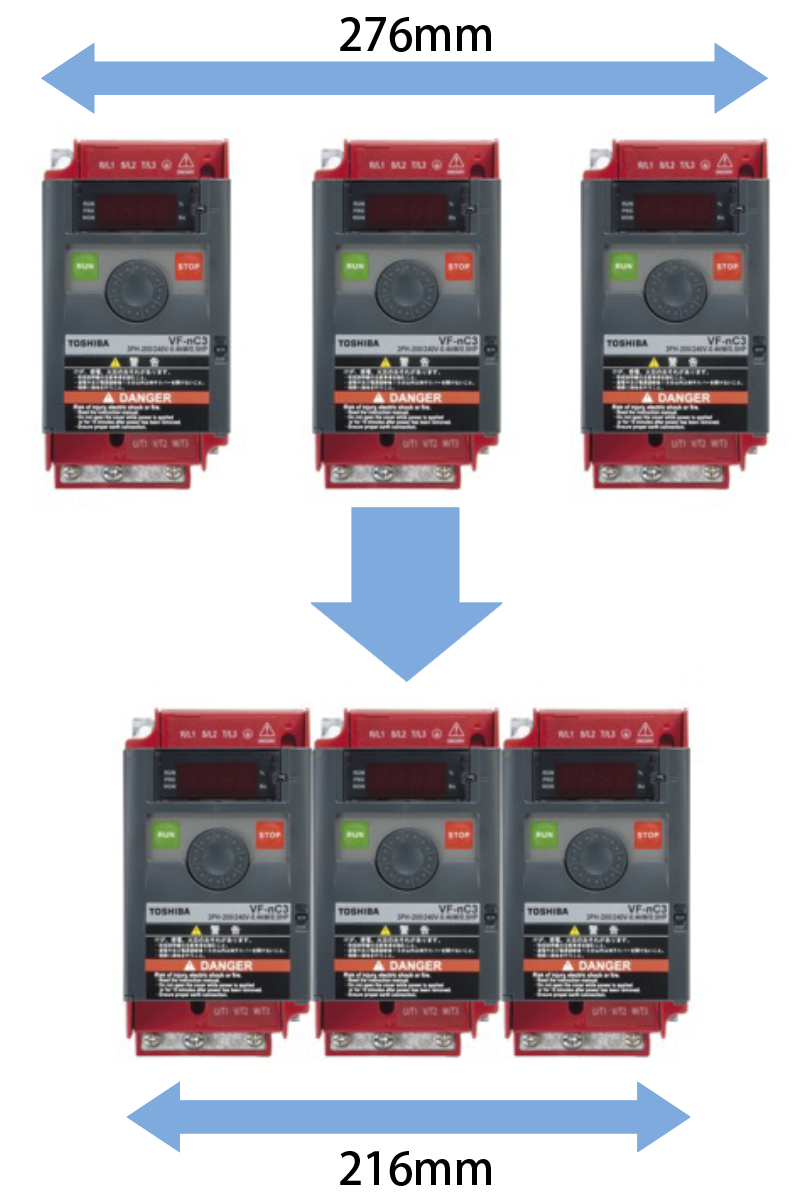 Image: Built in the equipment, saving the space inside the control panel.
