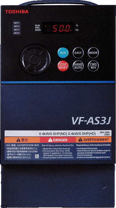 高機能インバータ VF-AS3J（用途別専用機能、IoT/CPS対応機能搭載）発売