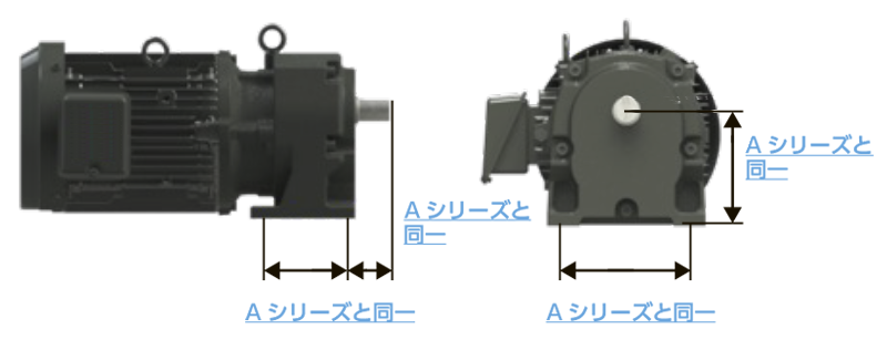 従来のAシリーズとの取付と互換性があります 画像