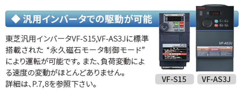 インバータは標準品が使用可能 画像